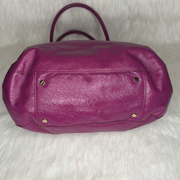 ✨Tory Burch Amanda Leather Tote Bag – Rare Purple – Large Shoulder Tote✨ - Picture 5 of 16